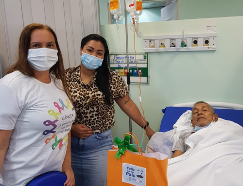 Solidariedade: Lacc visita pacientes da FCecon para a entrega de brindes comemorativos ao Dia dos Pais